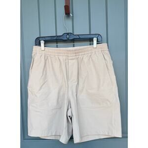 Lululemon Men’s Khaki Shorts - large Bowline Short 8" Stretch Cotton VersaTwill
